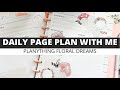 MY FIRST DAILY PAGE PLAN WITH ME | PLANYTHING FLORAL DREAMS | Happy Planner Page