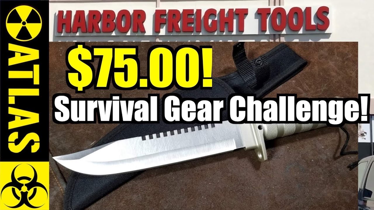 WOW!! 75 Harbor Freight Survival Gear Challenge YouTube