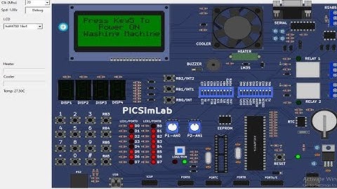 Microcontroller-Based Washing Machine Simulation Using PicsimLab || #Emertxe information Technology