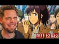 I'm In Love | First Time Watching Attack On Titan S1 E2&amp;3