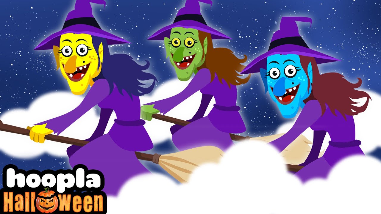 ⁣Witch Finger Family + Halloween Songs For Kids | Hoopla Halloween