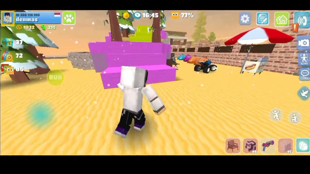 Rafi jalan-jalan ke kolam renang, ke bioskop dan yang terakhir ke pantai @RAFINDRA12345 #partycraft 