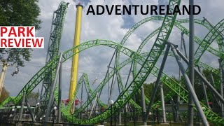 Adventureland in Altoona Iowa - Park Tour & Review, plus Monster Nighttime Footage