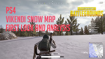 PUBG PS4 PRO VIKENDI SNOW MAP FIRST LOOK AND ANALYSIS 4k Gameplay 1080p Capture.