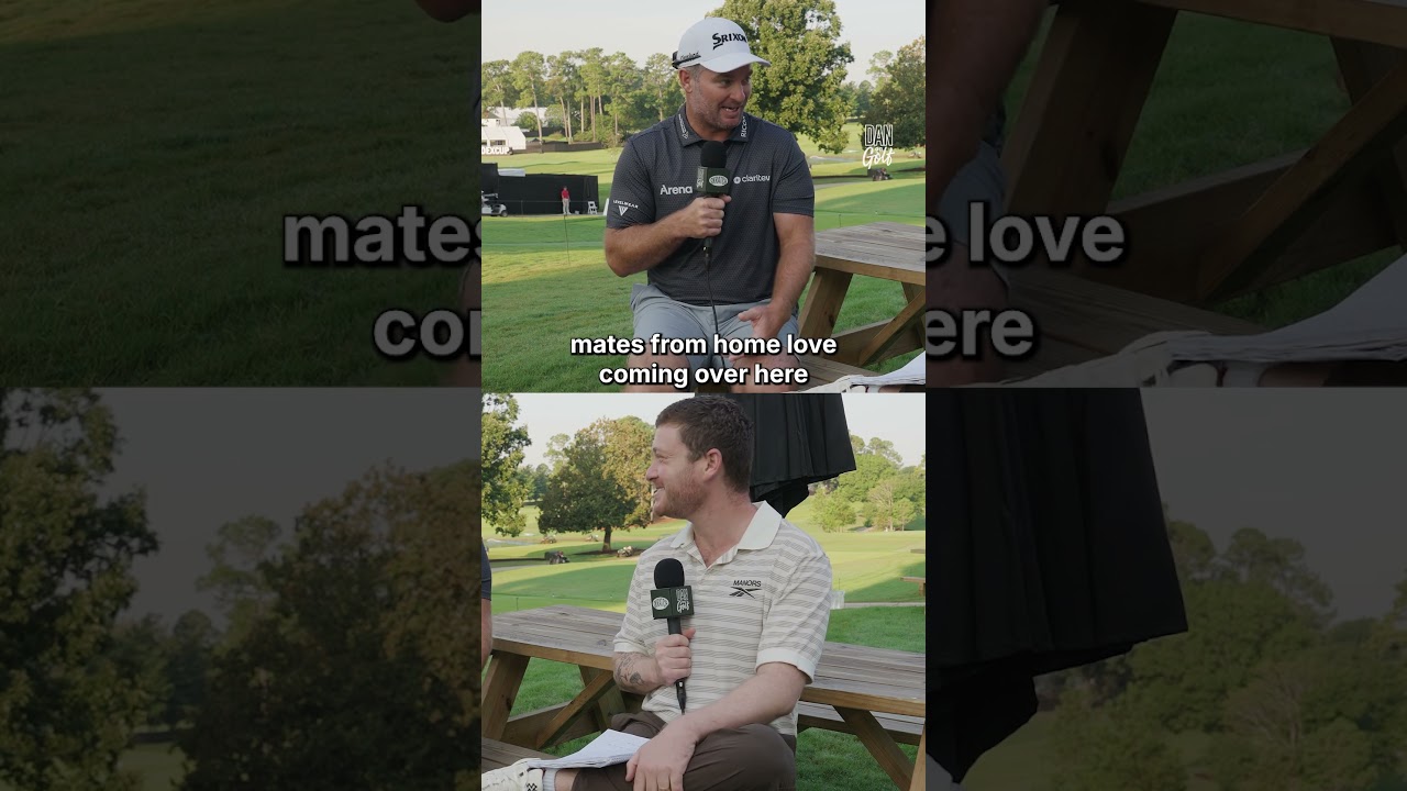 "My mates from home love coming over here because they don't mind having drinks on the course."