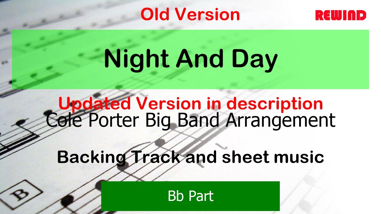 OLD VERSION Night and Day (Cole Porter) Tenor Sax Clarinet Trumpet