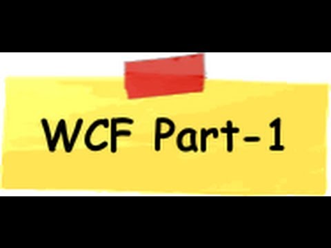 How to create the service using WCF - Part 1