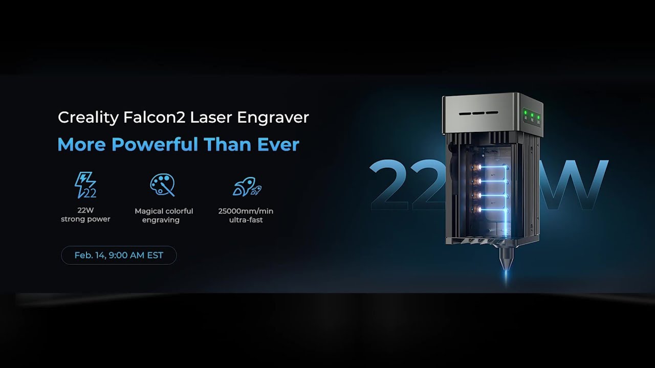 22W Creality Falcon 2 Laser Engraver: Fast, Precise & Versatile