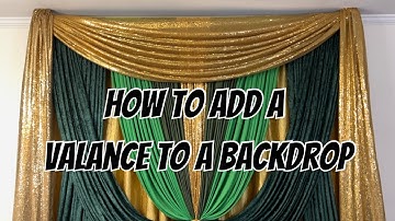 How to add a valence to a backdrop