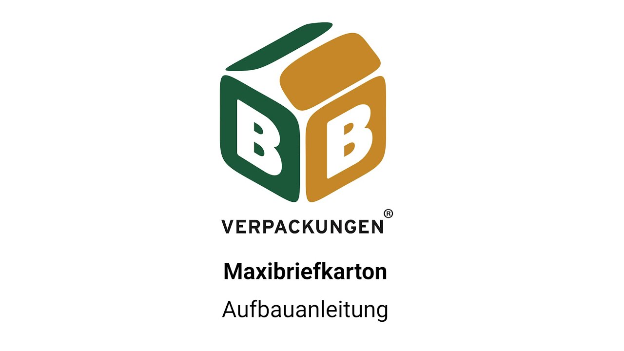 Maxibriefkarton Aufbauanleitung | BB-Verpackungen