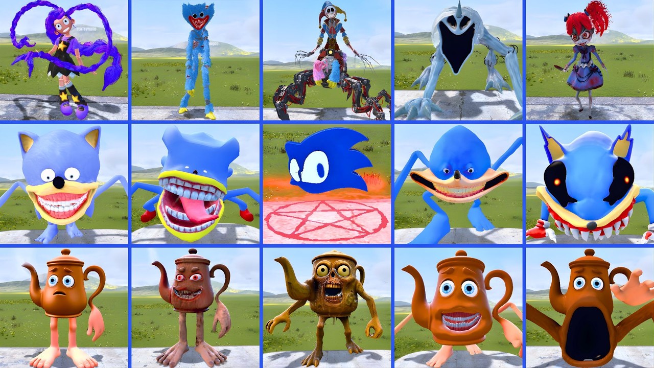 NEW EVOLUTION SHIN SONIC TAPES FALIMY VS ALL POPPY PLAYTIME CHAPTER 5 In Garry's Mod!