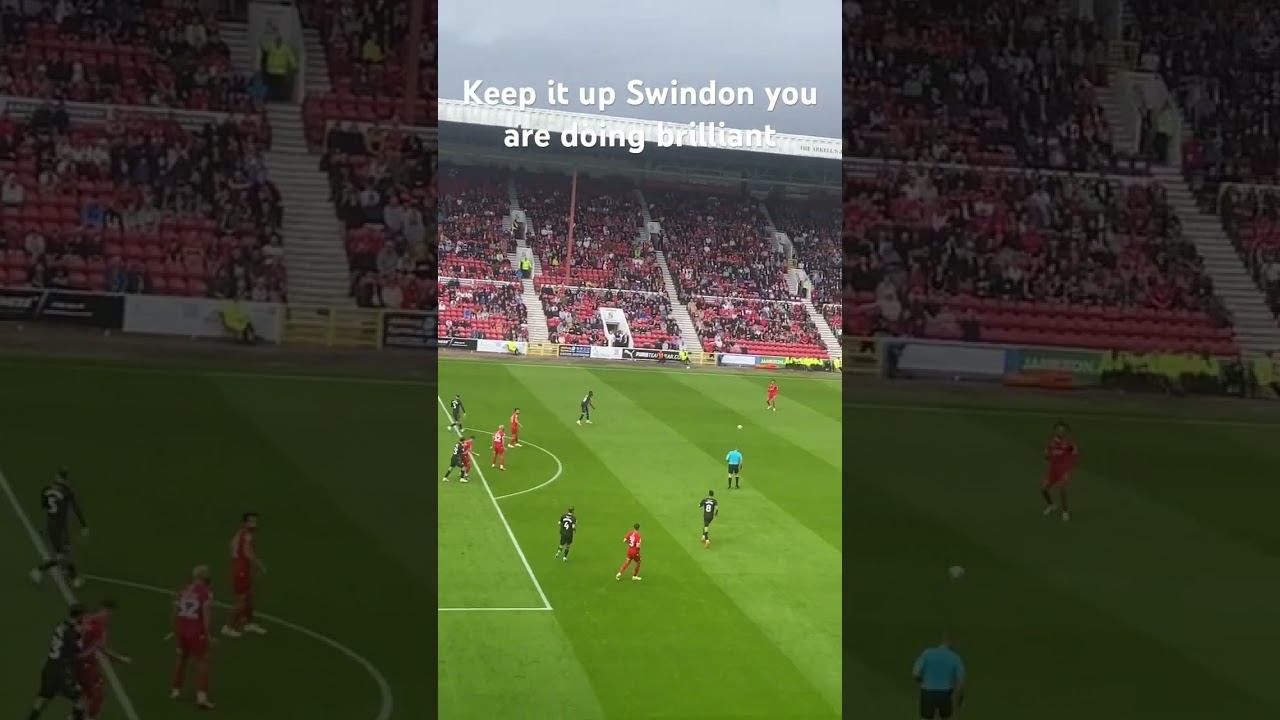 Swindon town fc ignore the guy swearing in the back round