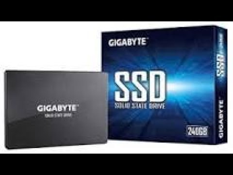 unboxing del ssd gigabyte 240gb y test de velocidad 2019 - YouTube
