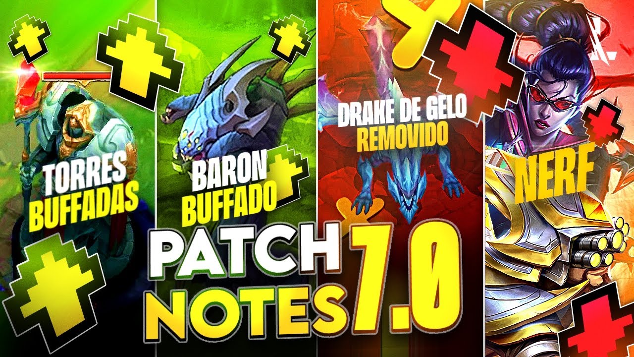 TORRES BUFFADAS, MUDANÇAS NO BARON, ITENS NOVOS E TUDO SOBRE A ATUALIZAÇÃO 7.0 | LoL Wild Rift