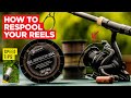 How to respool your reels  loading line correctly  carp fishing