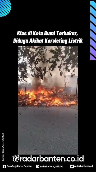 A kiosk in Bumi City caught fire, allegedly due to an electrical short circuit.