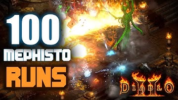 🔥 100 Mephisto Runs In Hell Using 400% Magic Find #D2R #ARPG