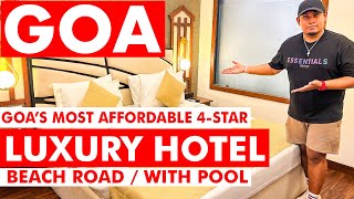 Goa’s Most Affordable 4-Star Luxury Hotel | Vagator Downtown Hotel | Vagator Beach Road | Goa Vlog screenshot 2