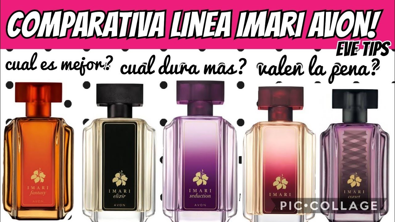 PERFUMES IMARI AVON LINEA COMPLETA COMPARATIVA/EVE TIPS