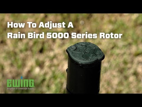 How To Adjust A Rain Bird 5000 Series Rotor