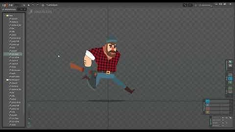 Lumberjack 2D Character Game Asset Spine Animations