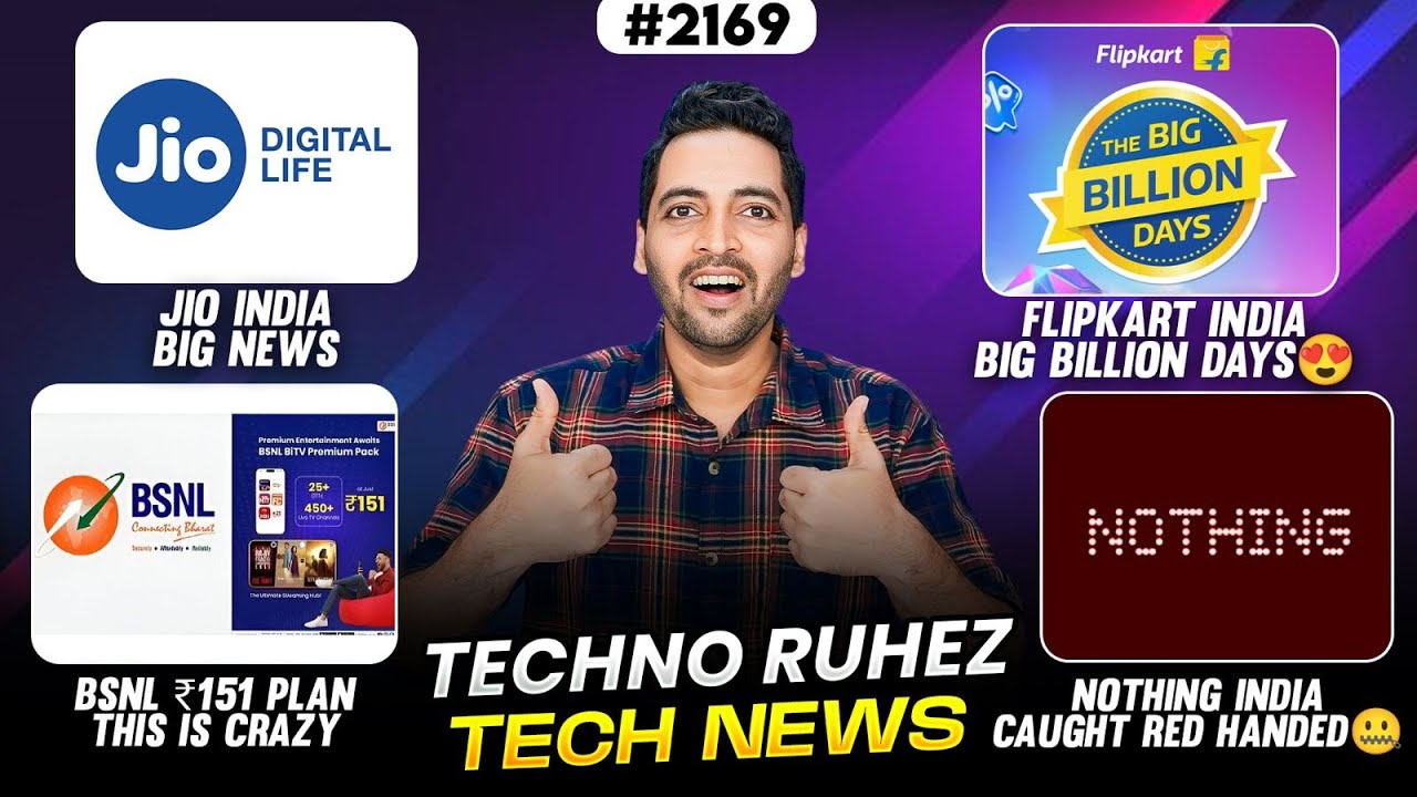 Jio Big News,Flipkart Big Billon Days😍,BSNL New Plan😍,iQOO Neo 11😱,Nothing Caught Red Handed🙂
