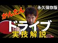 【卓球 手首と前腕の使い方 ドライブを映像付き解説】チャプター付