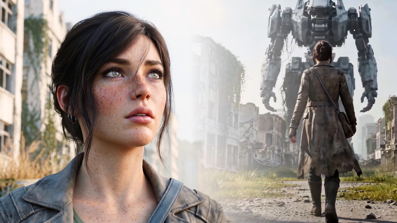 ⁣Rusted Titan | Post-Apocalyptic Sci-Fi AI Film in 4K | A Scavenger's Journey to Survive