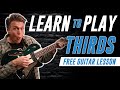 Upgrade your guitar skills lesson on thirds