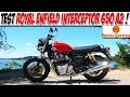 Motovlog 171  test royal enfield interceptor 650 a2     un look tape  lil 