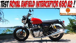 #MotoVlog 171 : Test Royal Enfield interceptor 650 A2  /   Un look tape à l’œil !