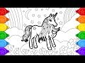 Glitter Unicorn that39s pretty Coloring and Drawing 