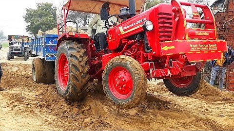 Mahindra 265 DI Tractor Stunt with Fully Loaded Trolley इस ट्रैक्टर मे दम तो है Mahindra Tractor