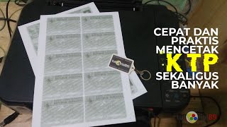 Cara cepat cetak KTP sekaligus banyak dalam 1 lembar | tutorial89