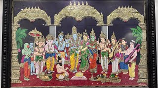 BIG size Thanjavur painting || Srinivasa kalyanam || 6T4 Arts