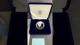 DIANA PRINCESS OF WALES . SILVER PROOF MEMORIAL £5 COIN 1999 .