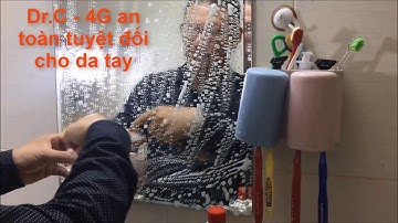 Làm sạch sen vòi inox thiết bị phòng tắm với dung dịch Dr.C 4G