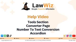 Instant Number to Text Conversion for Legal Professionals with LawWiz