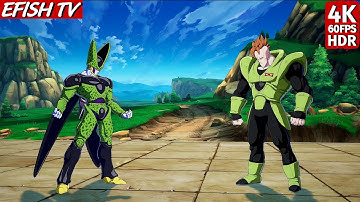 Cell & Vegeta vs Android 16 & Android 17 (Hardest AI) - Dragon Ball FighterZ