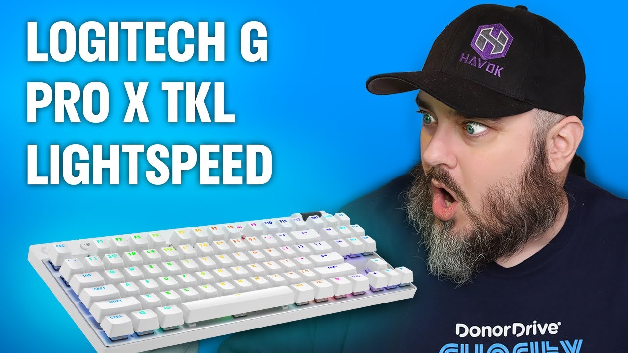LOGITECH G PRO X TKL LIGHTSPEED Keyboard Unboxing