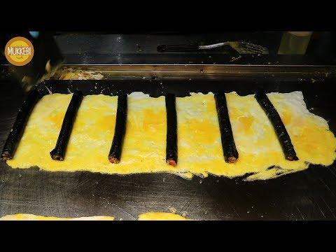 제주 동문야시장 │ 전복 계란말이 김밥 │ Egg-wrapped Abalone Gimbap │ 한국 길거리 음식 │ Korean Street Food
