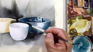 Shading and Shaping skills with watercolour