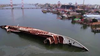 Saddam Hussein’s Yacht Decaying in Waters Off Iraq