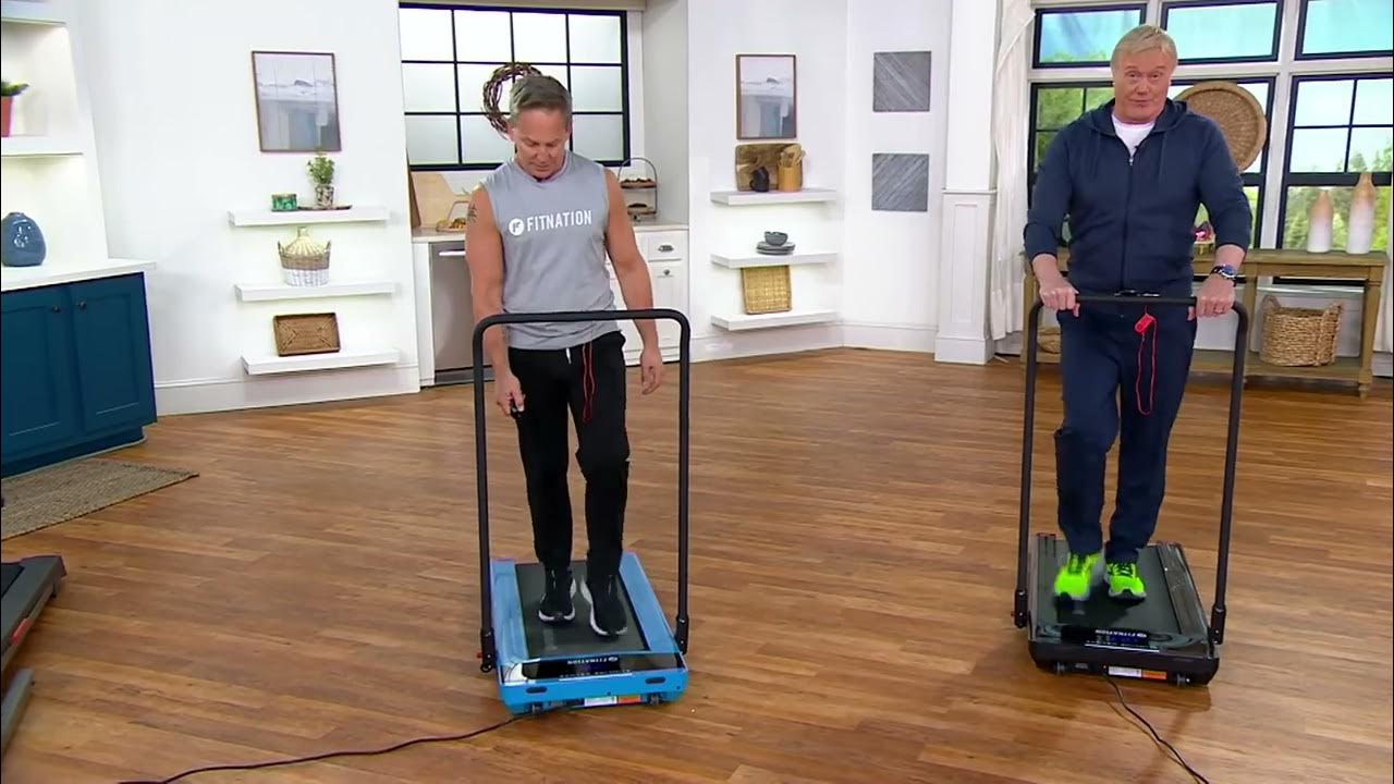 FITNATION Slimline Walker's Deluxe Treadmill on QVC YouTube