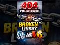 Broken Links Ruin Your SEO! Fix 404 Errors in WordPress ⚠️ | Broken Link Checker #wordpresstips