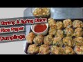 Shrimp  spring onion rice paper dumplings