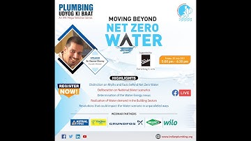 IPA webinar on Moving Beyond Net Zero Water, 30th July