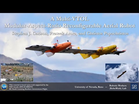 A Multi-VTOL Modular Aspect Ratio Reconfigurable Aerial Robot