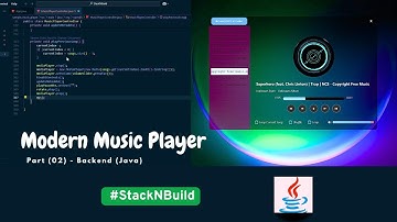 Modern Music Player- Part (02) Backend(Java), desktop application using javaFX