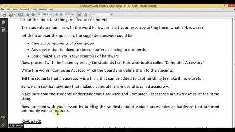 Class 4 Computer Unit 3 Lesson 11 Aug 2020